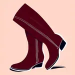 maroon boots image